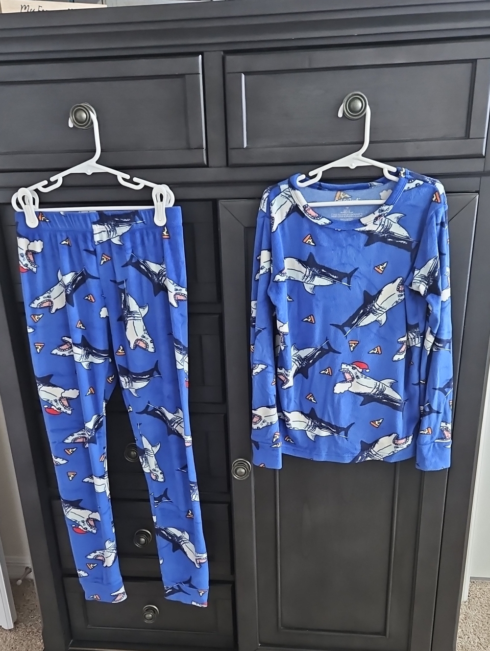 Cat & Jack Blue Shark Pajama Set